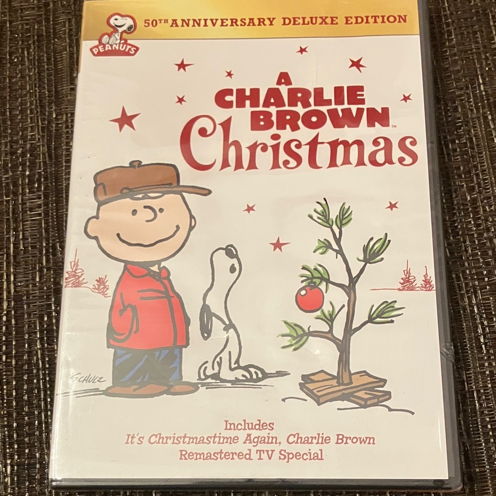 Peanuts A Charlie Brown Christmas DVD - Red and White